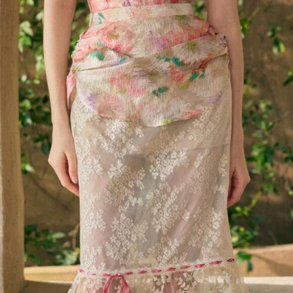 NWT Lacemade Floral mirror skirt small - Picture 1 of 6